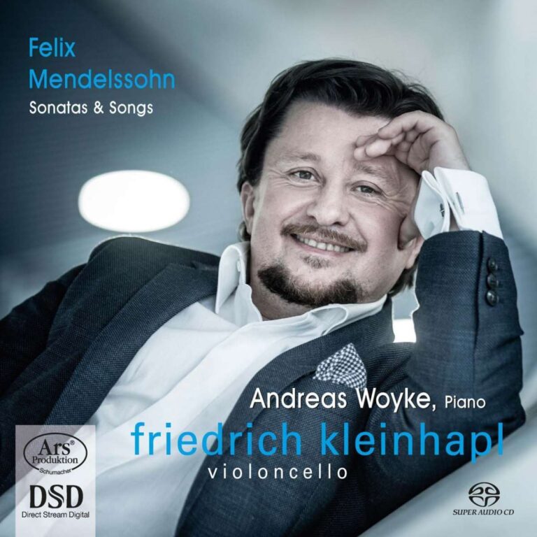 album cover kleinhapl felix mendelssohn sonatas and songs