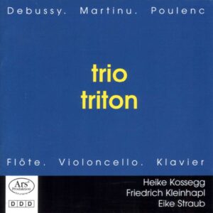 album cover kleinhapl trio triton floete violoncello klavier